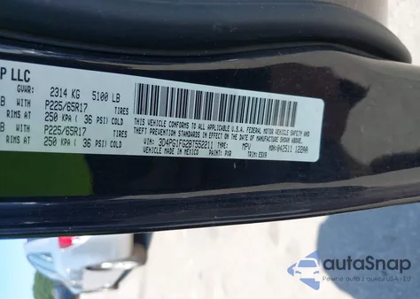 2011 Dodge Journey Mainstreet из США, поврежденный, VIN 3D4PG1FG2BT552211